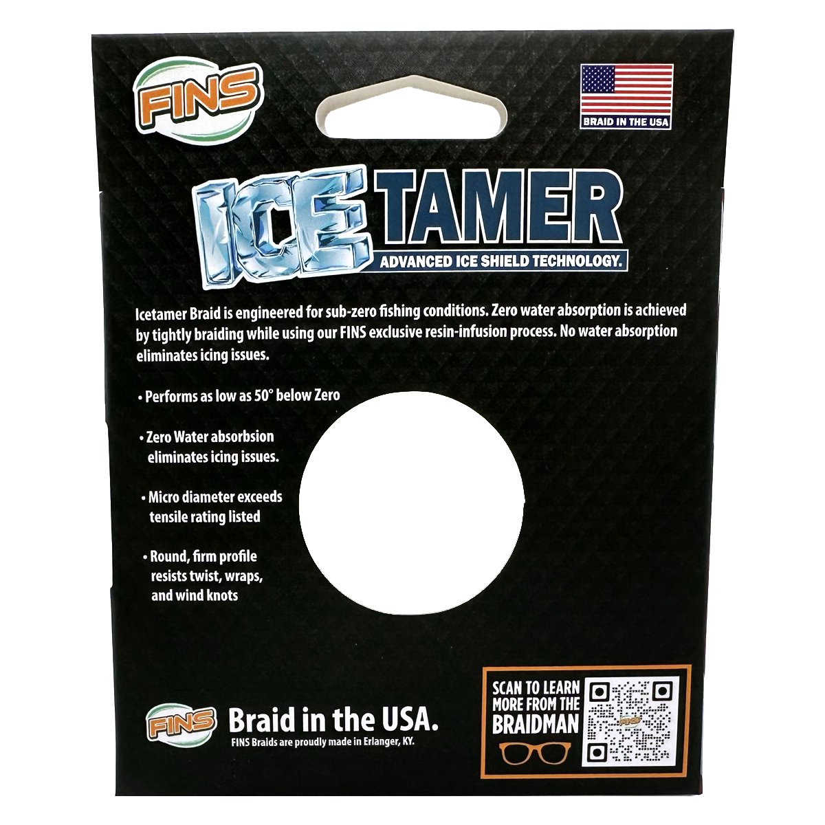 FINS Fishing Icetamer Ice Fishing Braid