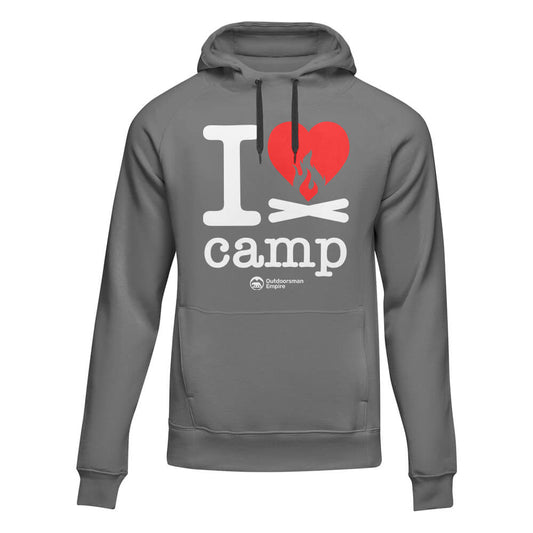 Outdoorzees I Love Camp Adult Fleece Hoodie