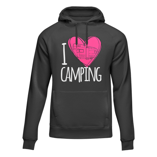 Outdoorzees I Love Camping Adult Fleece Hoodie