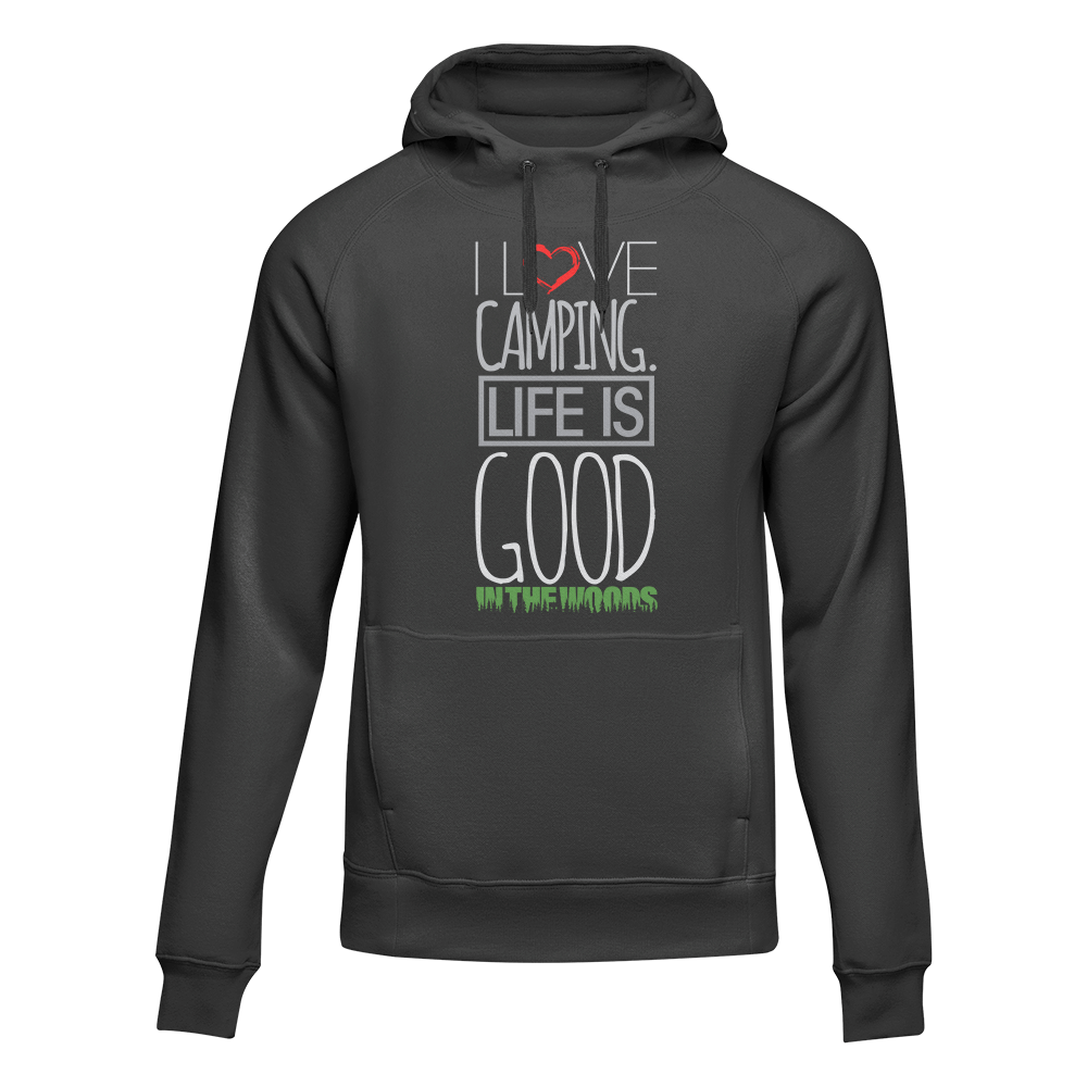Outdoorzees I Love Camping In The Woods Adult Fleece Hoodie