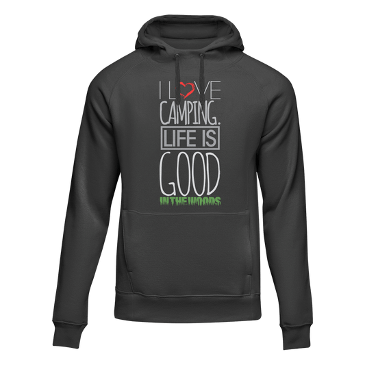 Outdoorzees I Love Camping In The Woods Adult Fleece Hoodie