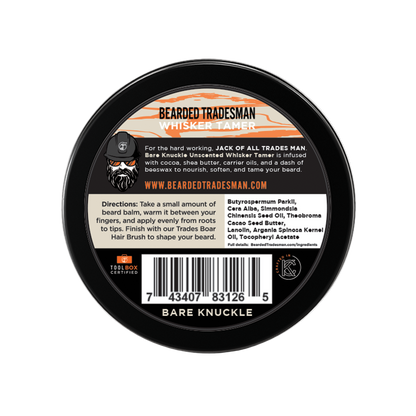 Bearded Tradesman Bare Knuckle - Unscented Grit - Whisker Tamer