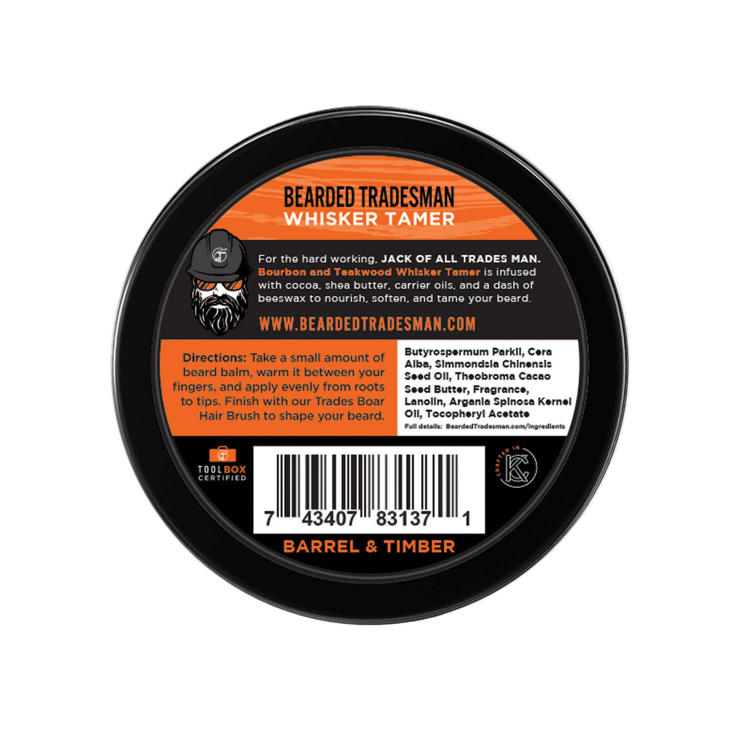 Bearded Tradesman Barrel & Timber – Bourbon & Teakwood  - Whisker Tamer