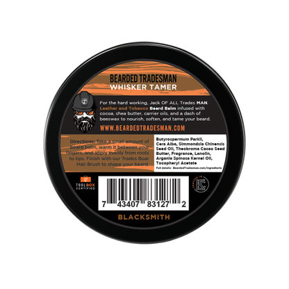 Bearded Tradesman Blacksmith  – Leather & Tobacco - Whisker Tamer
