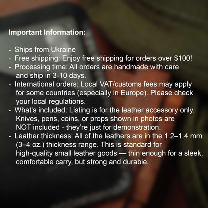 Pirate Goods Round Coin Holder - Peso Pocket v2 | Challenge Coin Case | Handcrafted Leather