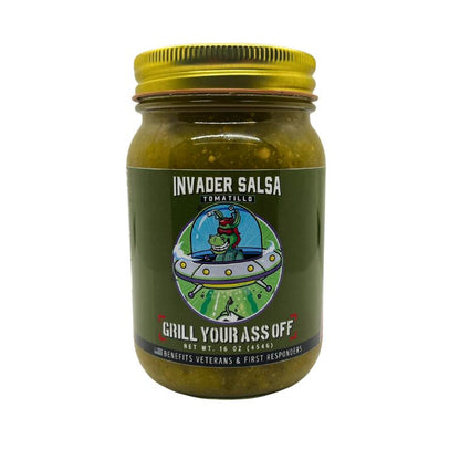 Grill Your Ass Off Invader Tomatillo Salsa