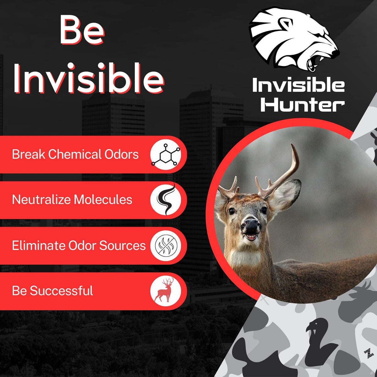 Zone Protects Invisible Hunter Scent Eliminator Continuous Spray + Refill