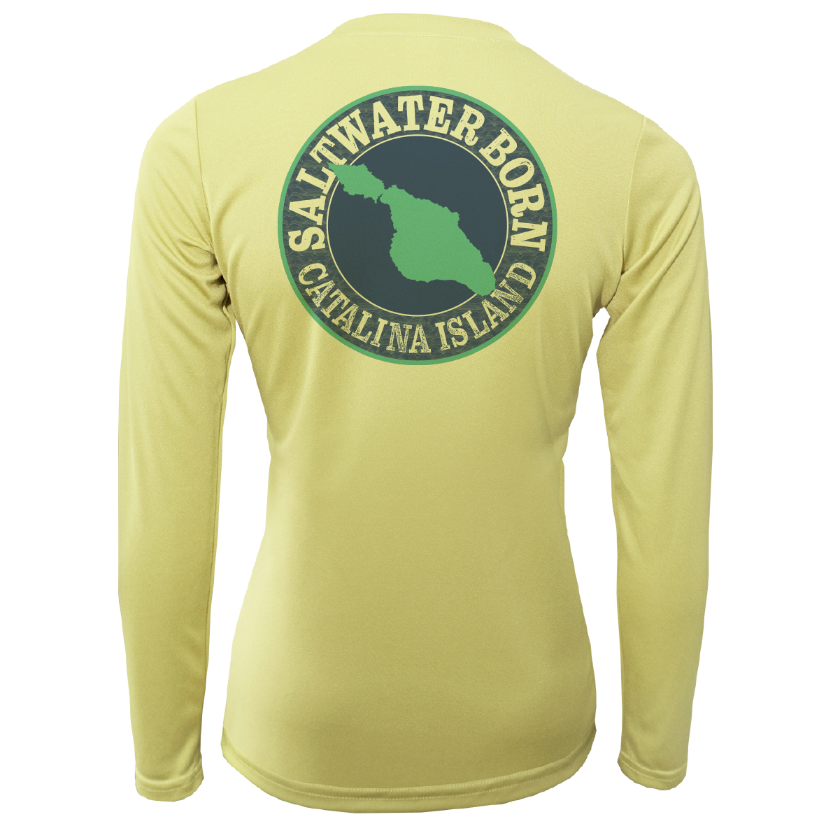 Saltwater Born Catalina Island "Saltwater Heals Everything" Long Sleeve UPF 50+ Dry-Fit Shirt