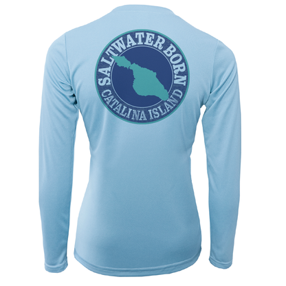 Saltwater Born Catalina Island "Saltwater Heals Everything" Long Sleeve UPF 50+ Dry-Fit Shirt