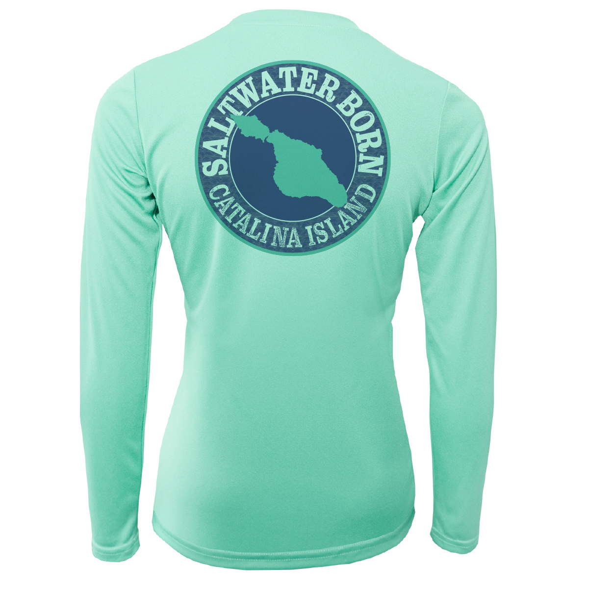 Saltwater Born Catalina Island "Saltwater Heals Everything" Long Sleeve UPF 50+ Dry-Fit Shirt