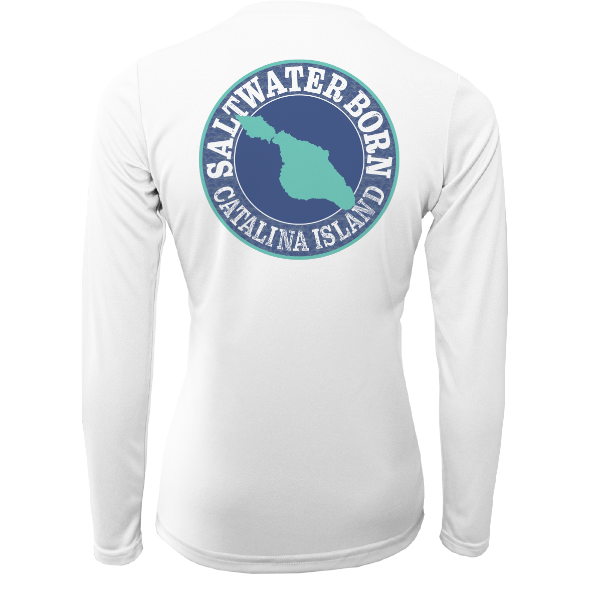 Saltwater Born Catalina Island "Saltwater Heals Everything" Long Sleeve UPF 50+ Dry-Fit Shirt