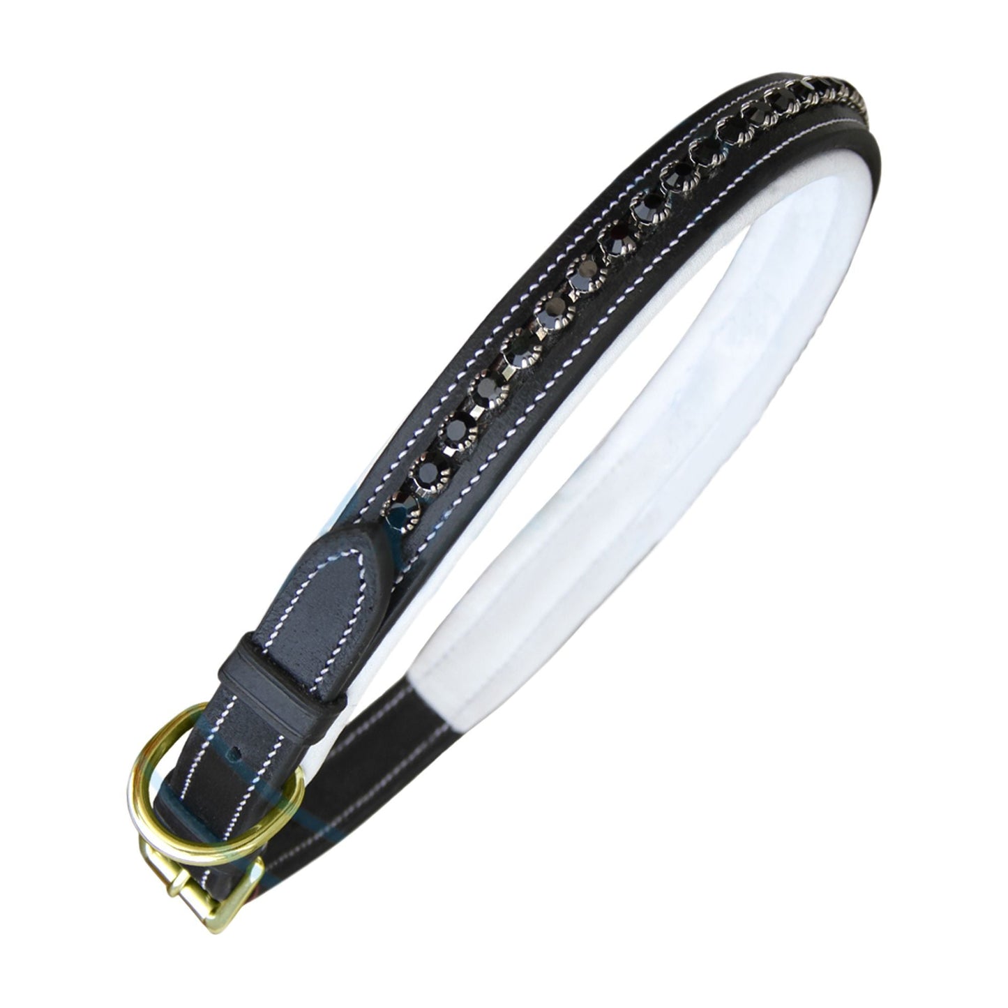 Bridles & Reins ExionPro Black Bling Dog Collar