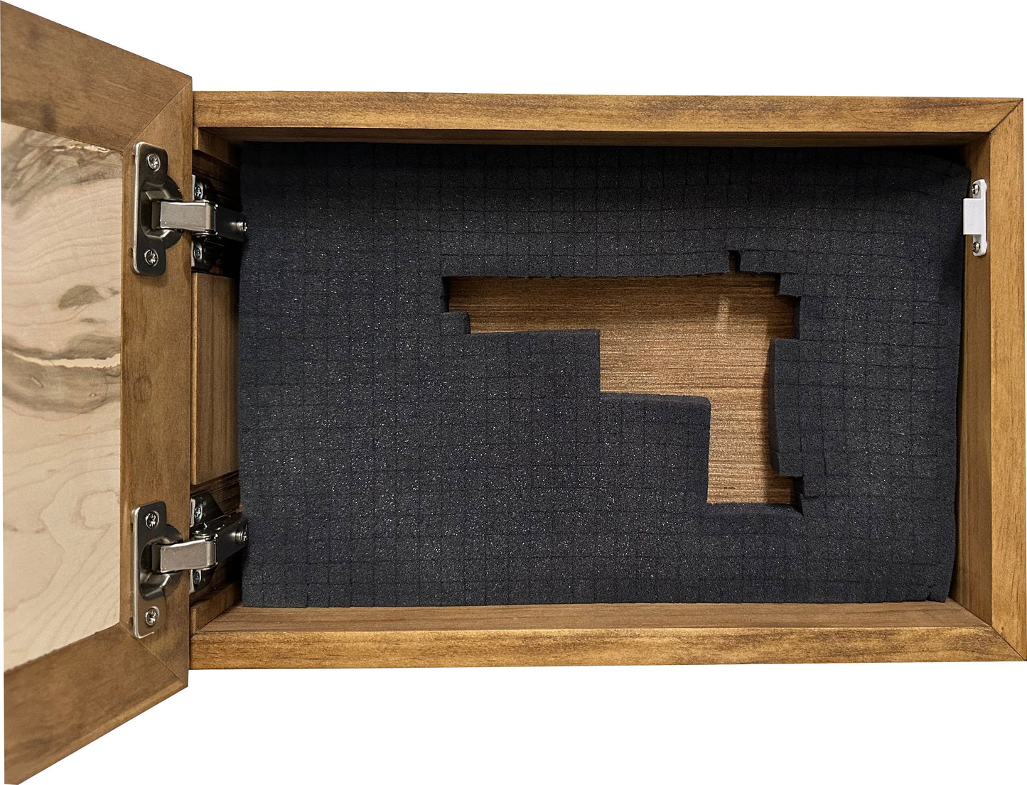 Bellewood Designs - Iwo Jima Flag Raising Decorative Wall-Mounted Secure Gun Cabinet