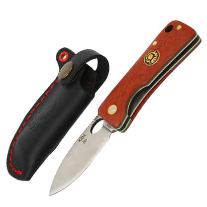 Kam Knife – J10 - Red Inlay Handle - Pocket Knife
