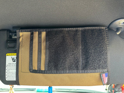 Overland Gear Guy Jeep Gladiator MOLLE Visor Organizer - Tacoma Visor