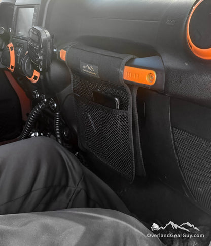 Overland Gear Guy Jeep Grab Handle Mesh Flat Pocket
