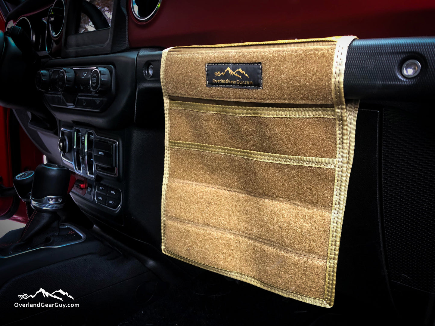 Overland Gear Guy Jeep Grab Handle Velcro Flat Pocket