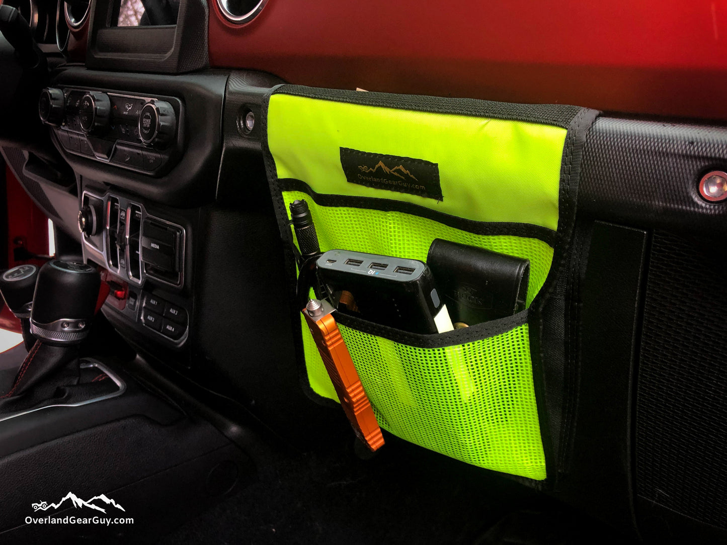 Overland Gear Guy Jeep Grab Handle Mesh Flat Pocket