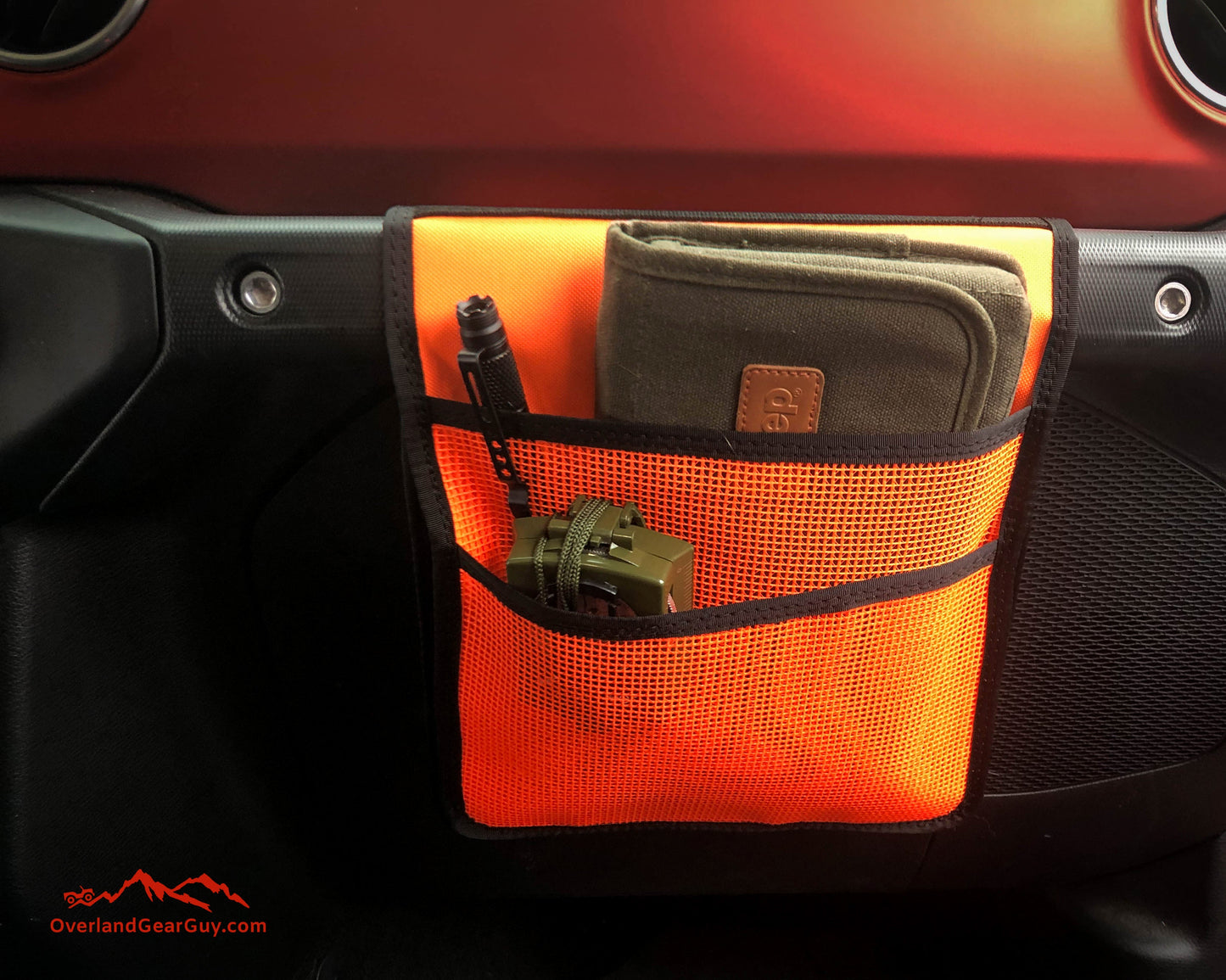 Overland Gear Guy Jeep Grab Handle Mesh Flat Pocket