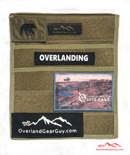 Overland Gear Guy Jeep Grab Handle Velcro Flat Pocket