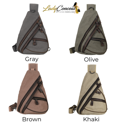 Concealed Carry Jordan Canvas Sling by DS Conceal