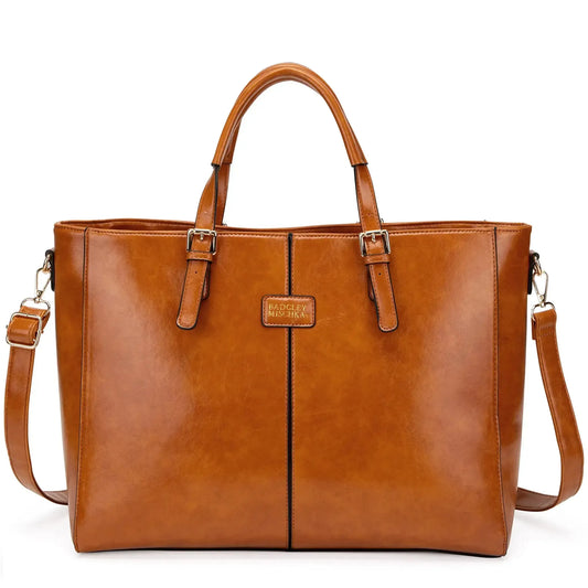 Badgley Mischka Julia Rustic Vegan Leather Weekender Duffel Bag