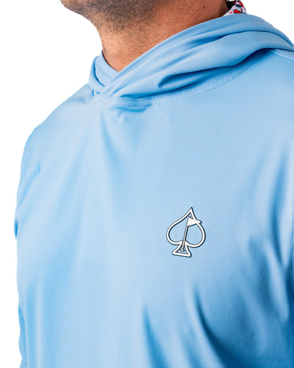 Pins and Aces Performance Golf Hoodie - Bomb Pop