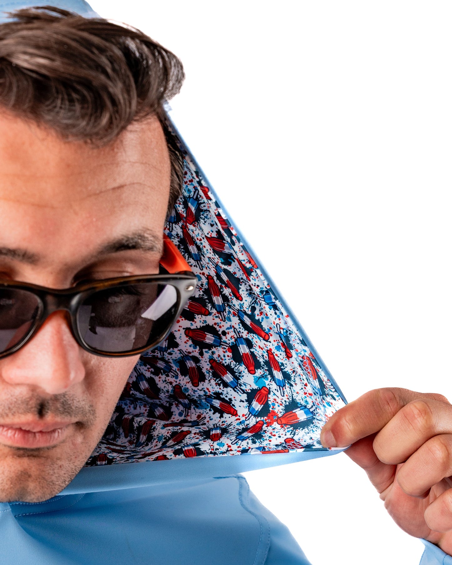 Pins and Aces Performance Golf Hoodie - Bomb Pop