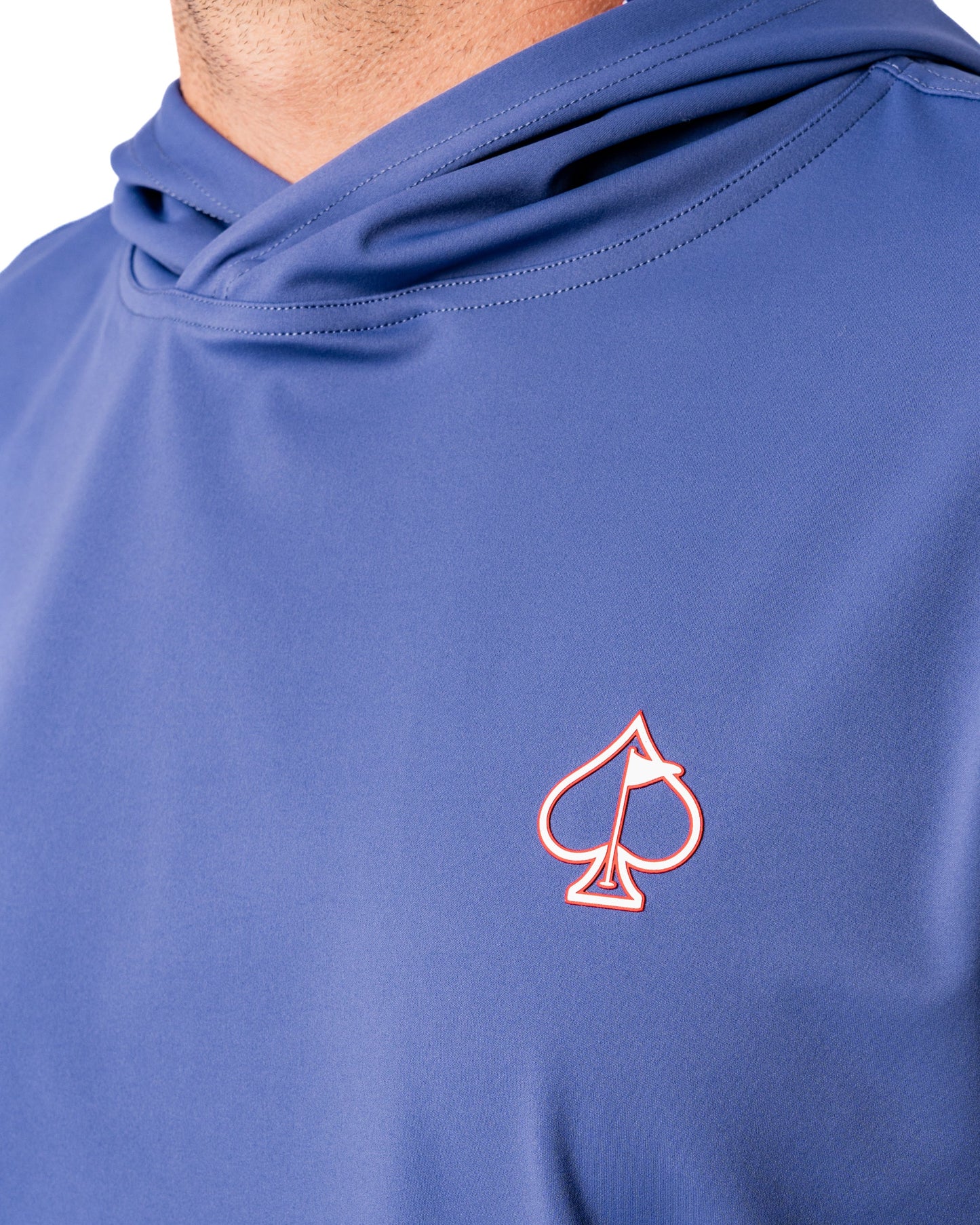 Pins and Aces Performance Golf Hoodie - Wavy Stars and Stripes