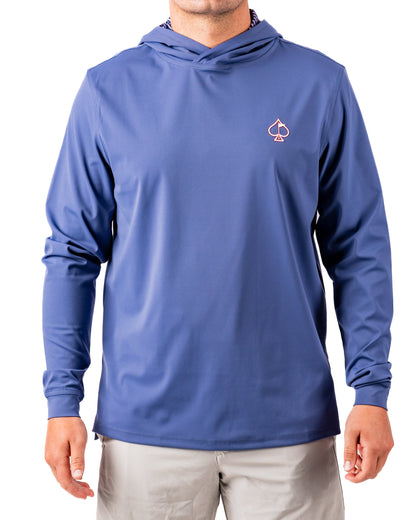 Pins and Aces Performance Golf Hoodie - Wavy Stars and Stripes