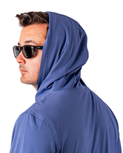 Pins and Aces Performance Golf Hoodie - Wavy Stars and Stripes