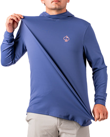 Pins and Aces Performance Golf Hoodie - Wavy Stars and Stripes