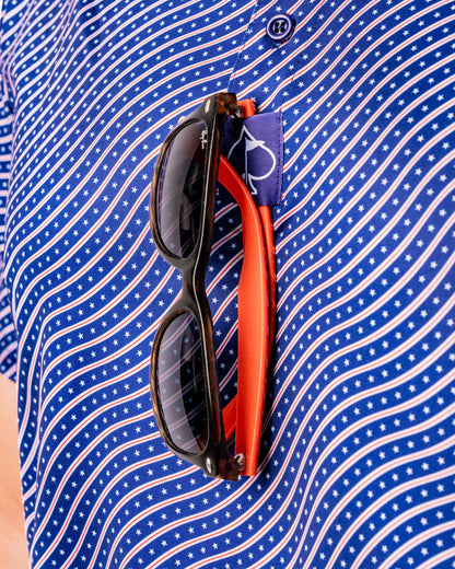 Pins and Aces Wavy Stars and Stripes