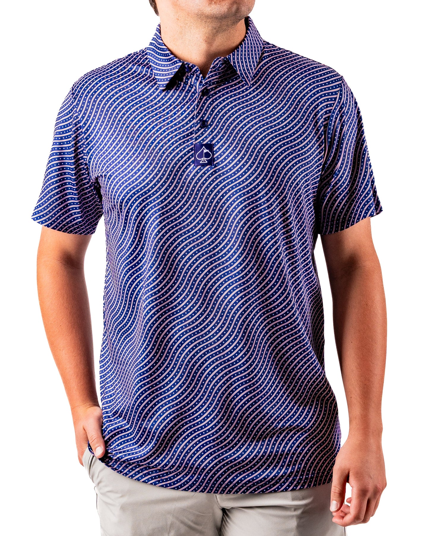 Pins and Aces Wavy Stars and Stripes