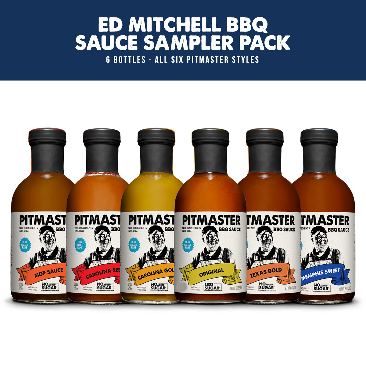 TrueMadeFoods Pitmaster Ed Mitchell BBQ Variety 6-Pack