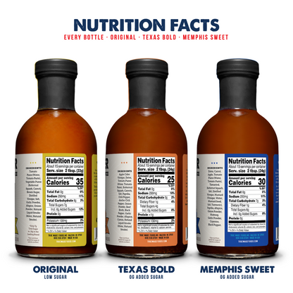 TrueMadeFoods Pitmaster Ed Mitchell BBQ Variety 6-Pack