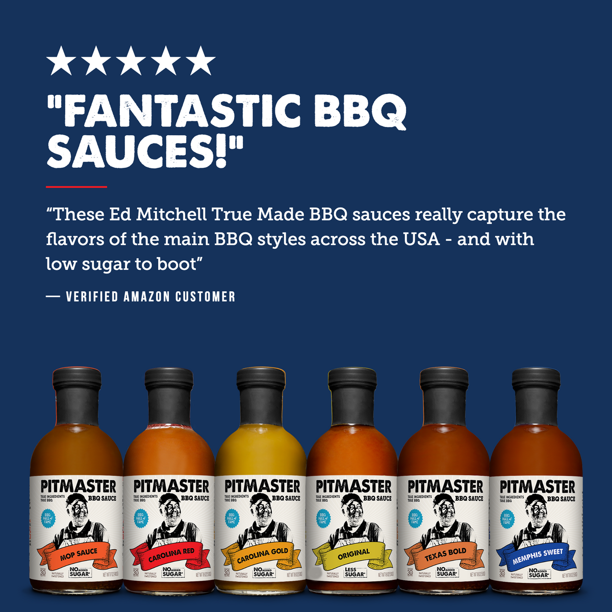 TrueMadeFoods Pitmaster Ed Mitchell BBQ Variety 6-Pack