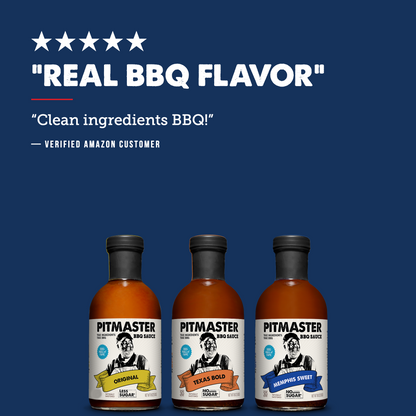 TrueMadeFoods Pitmaster Ed Mitchell Western-Style BBQ Sauce Variety 3-Pack