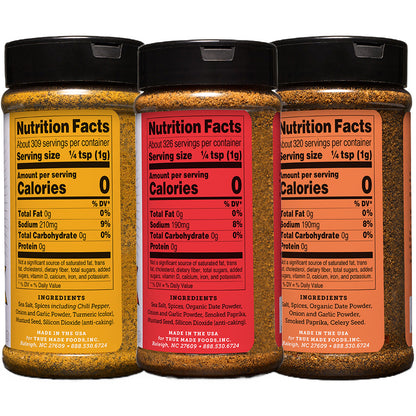 TrueMadeFoods Pitmaster Carolina BBQ Rub Combo Pack from Hall of Fame Pitmaster, Ed Mitchell