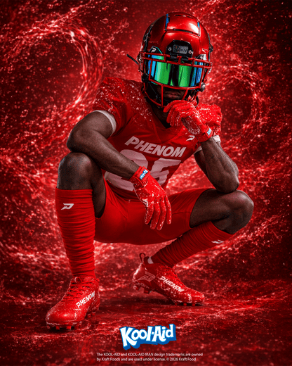 Phenom Elite Kool-Aid 'Cherry' Football Cleats - Quantum Speed by Phenom Elite