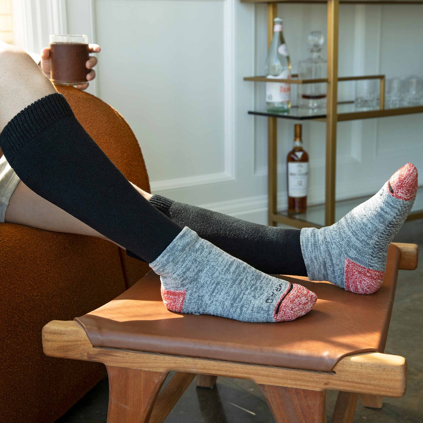 Comrad CozyGrip Compression Slipper Socks