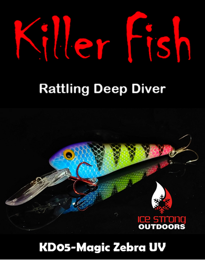 Ice Strong Outdoors - Killer Fish - Rattling DEEP Diver UV