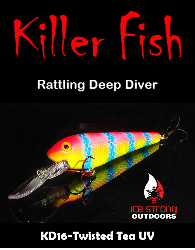 Ice Strong Outdoors - Killer Fish - Rattling DEEP Diver UV