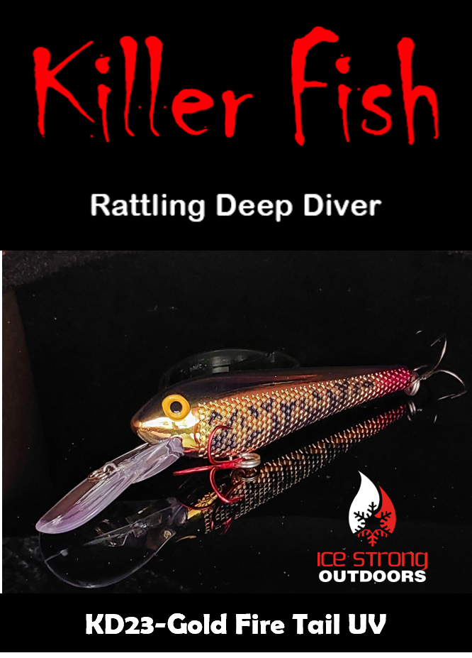 Ice Strong Outdoors - Killer Fish - Rattling DEEP Diver UV