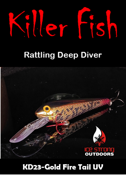 Ice Strong Outdoors - Killer Fish - Rattling DEEP Diver UV