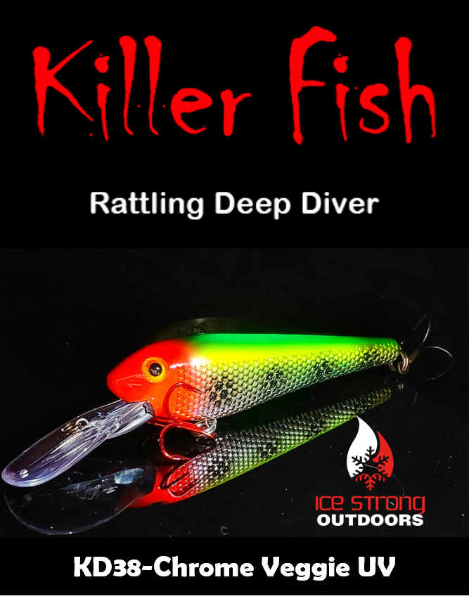 Ice Strong Outdoors - Killer Fish - Rattling DEEP Diver UV