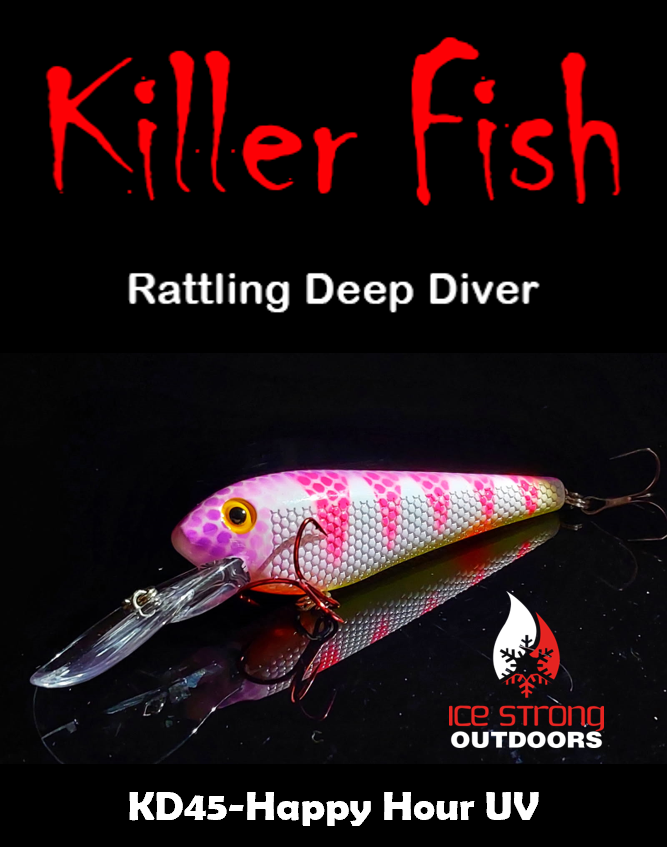 Ice Strong Outdoors - Killer Fish - Rattling DEEP Diver UV