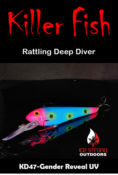 Ice Strong Outdoors - Killer Fish - Rattling DEEP Diver UV