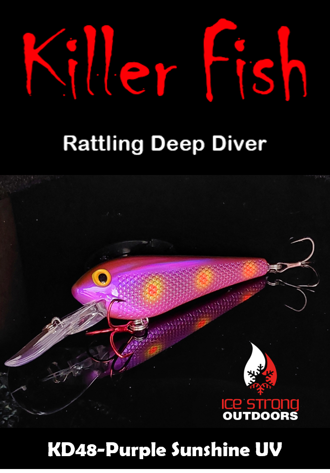 Ice Strong Outdoors - Killer Fish - Rattling DEEP Diver UV