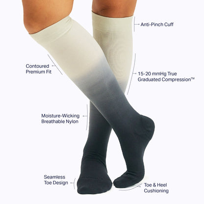 Comrad Knee-High Compression Socks - Ombre